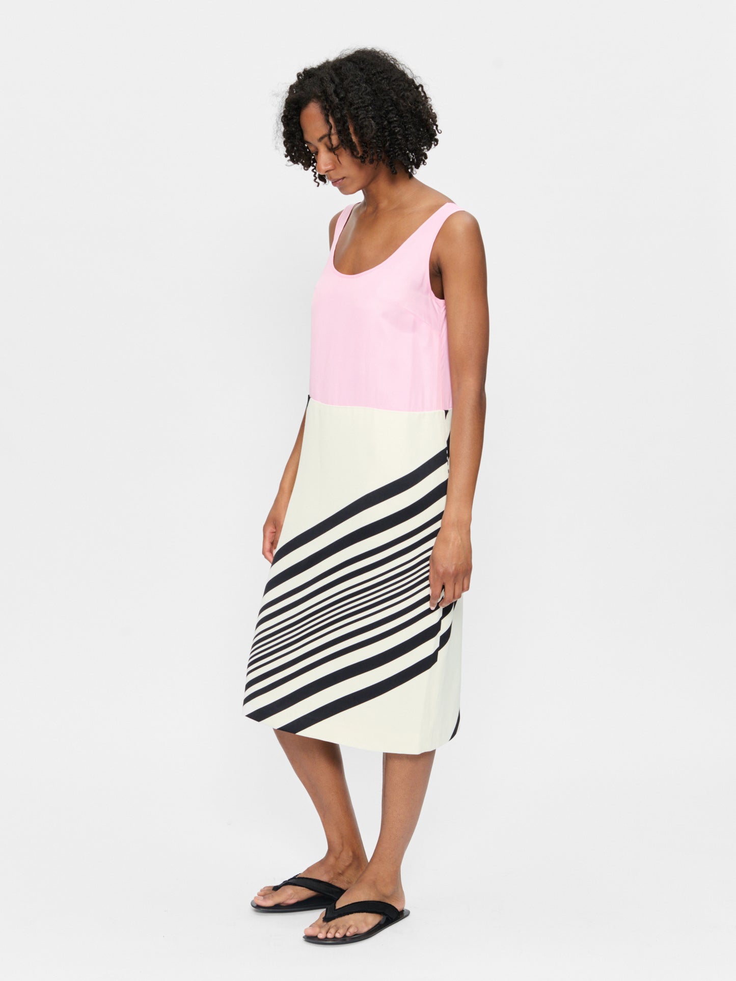 Weighted Scoop Dress Pink Panther