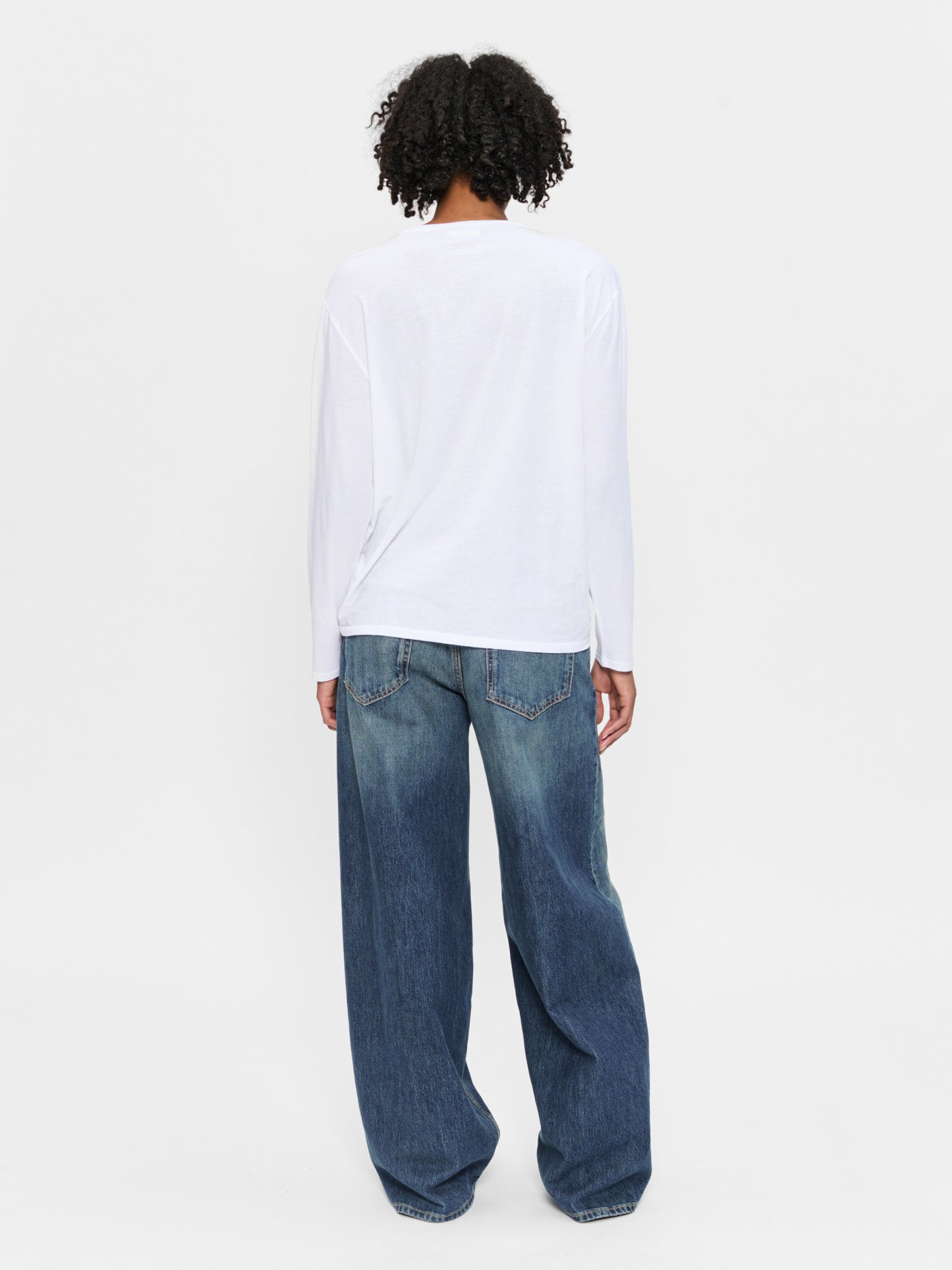 Longsleeve Man T White