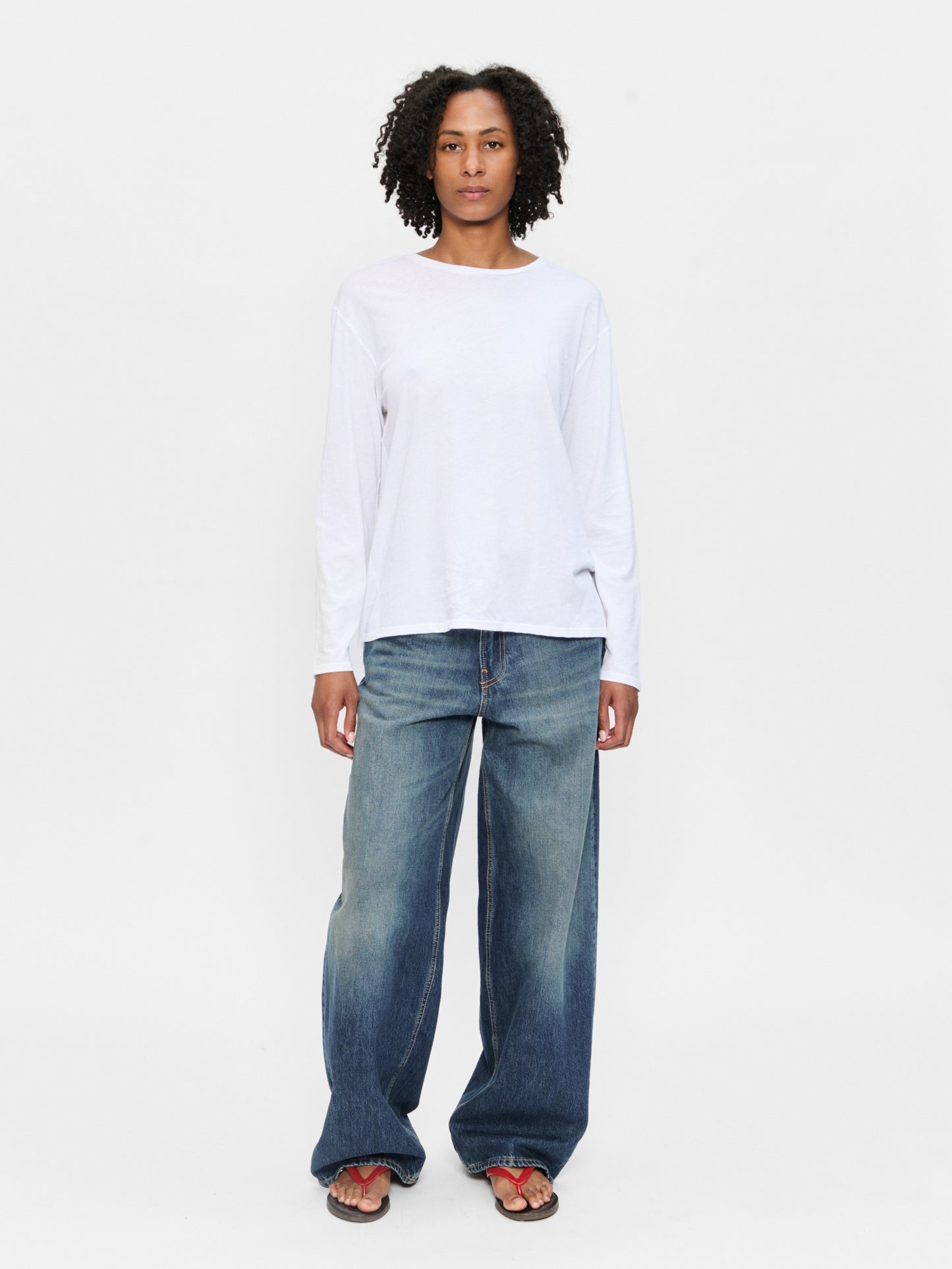 Longsleeve Man T White