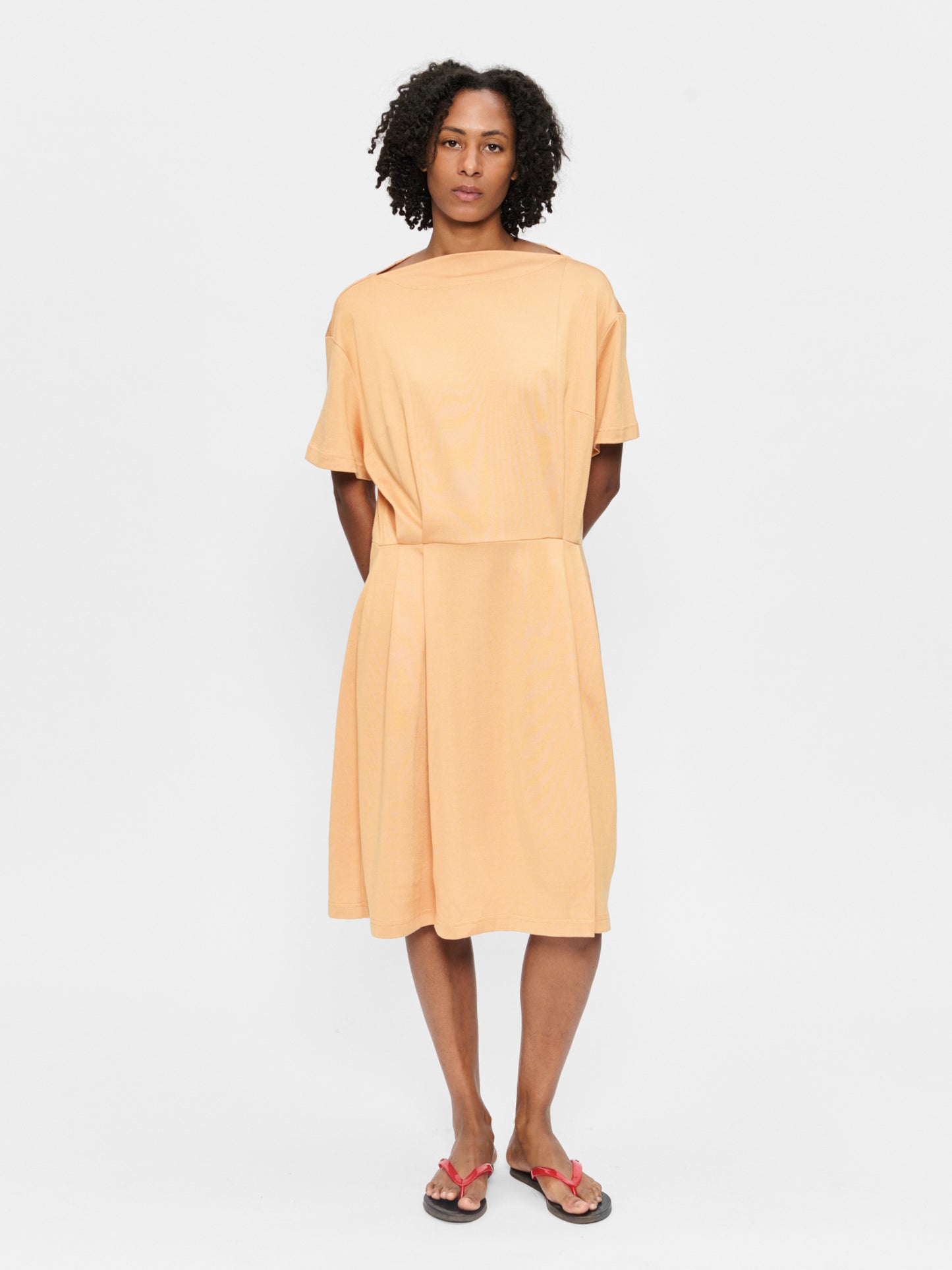 Bateau Dress Creamsicle