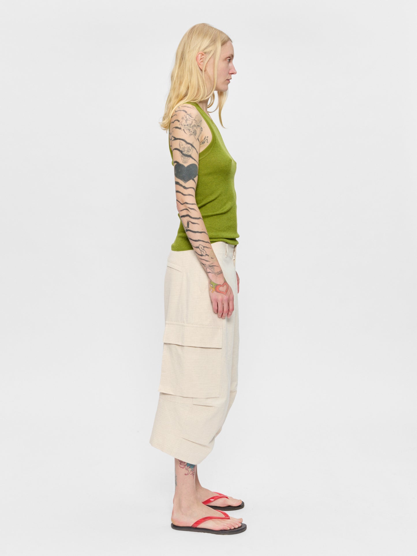 Baggy Cropped Cargo Blonde