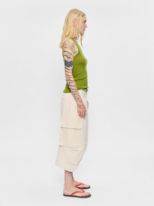 Baggy Cropped Cargo Blonde