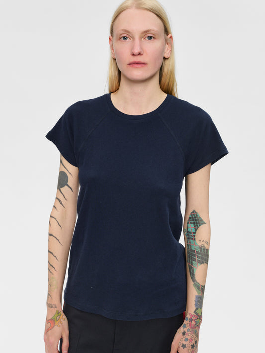 Raglan Slim Tee in Marine