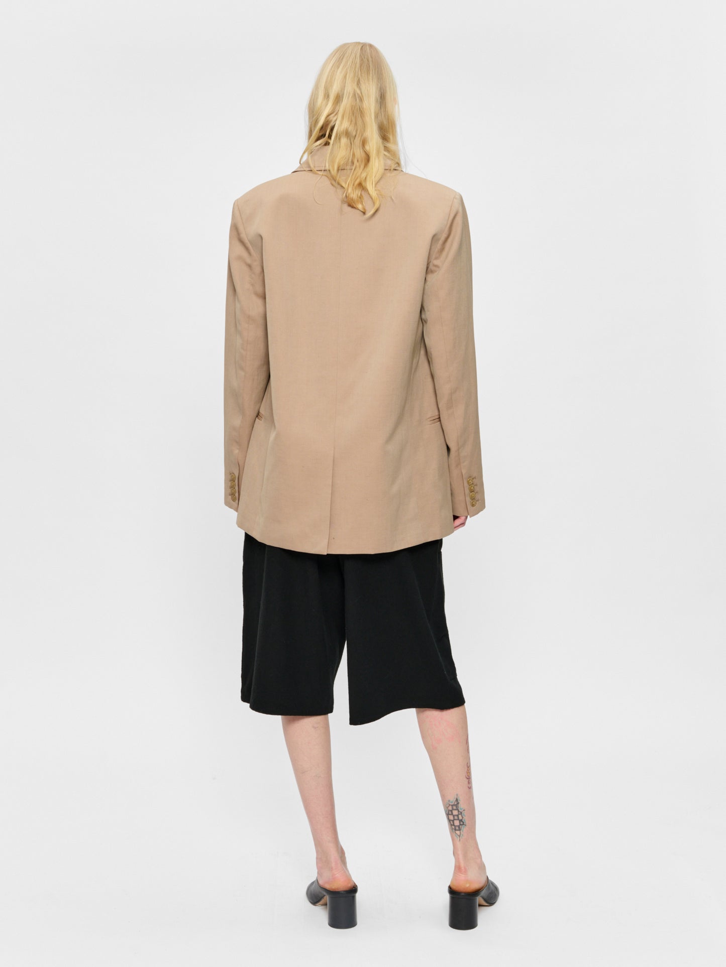 Double Breasted Blazer Sand