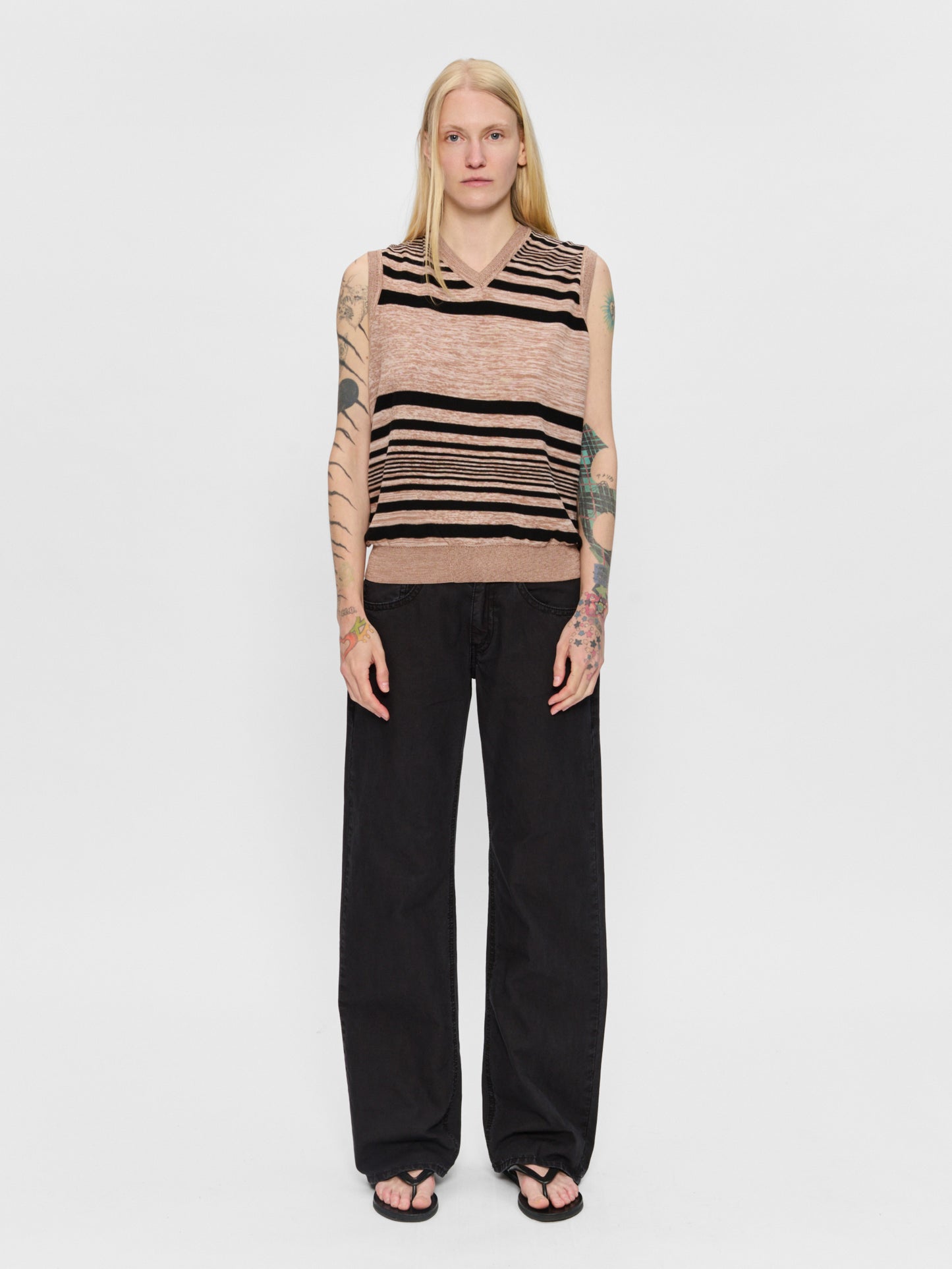 Twisted Vest Jet Stripe