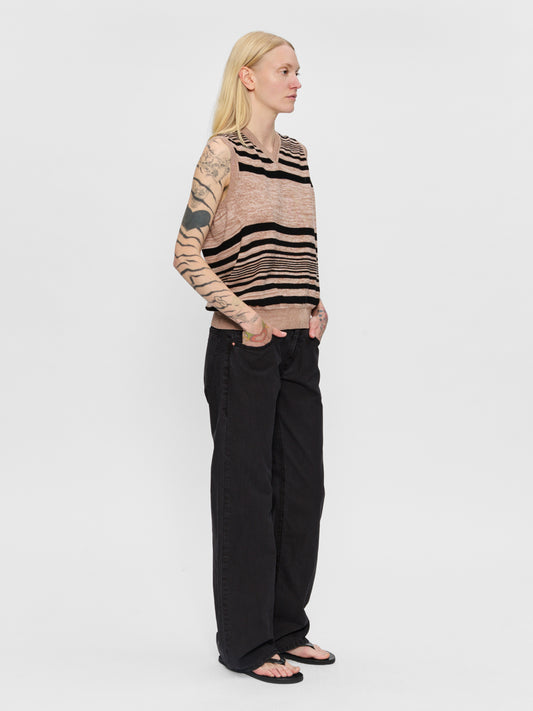 Twisted Vest Jet Stripe