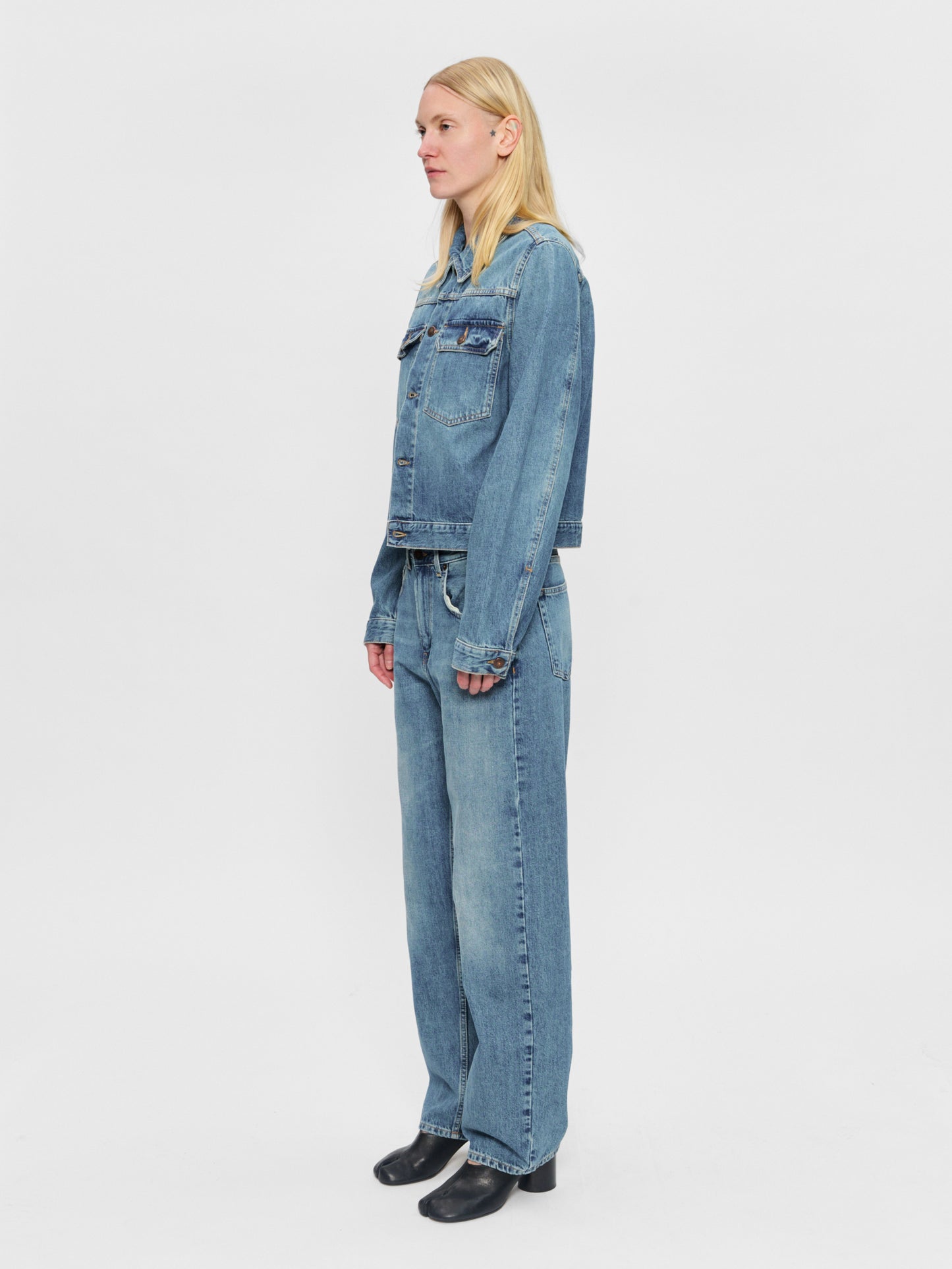 Shrunken Jacket in Americana Blue