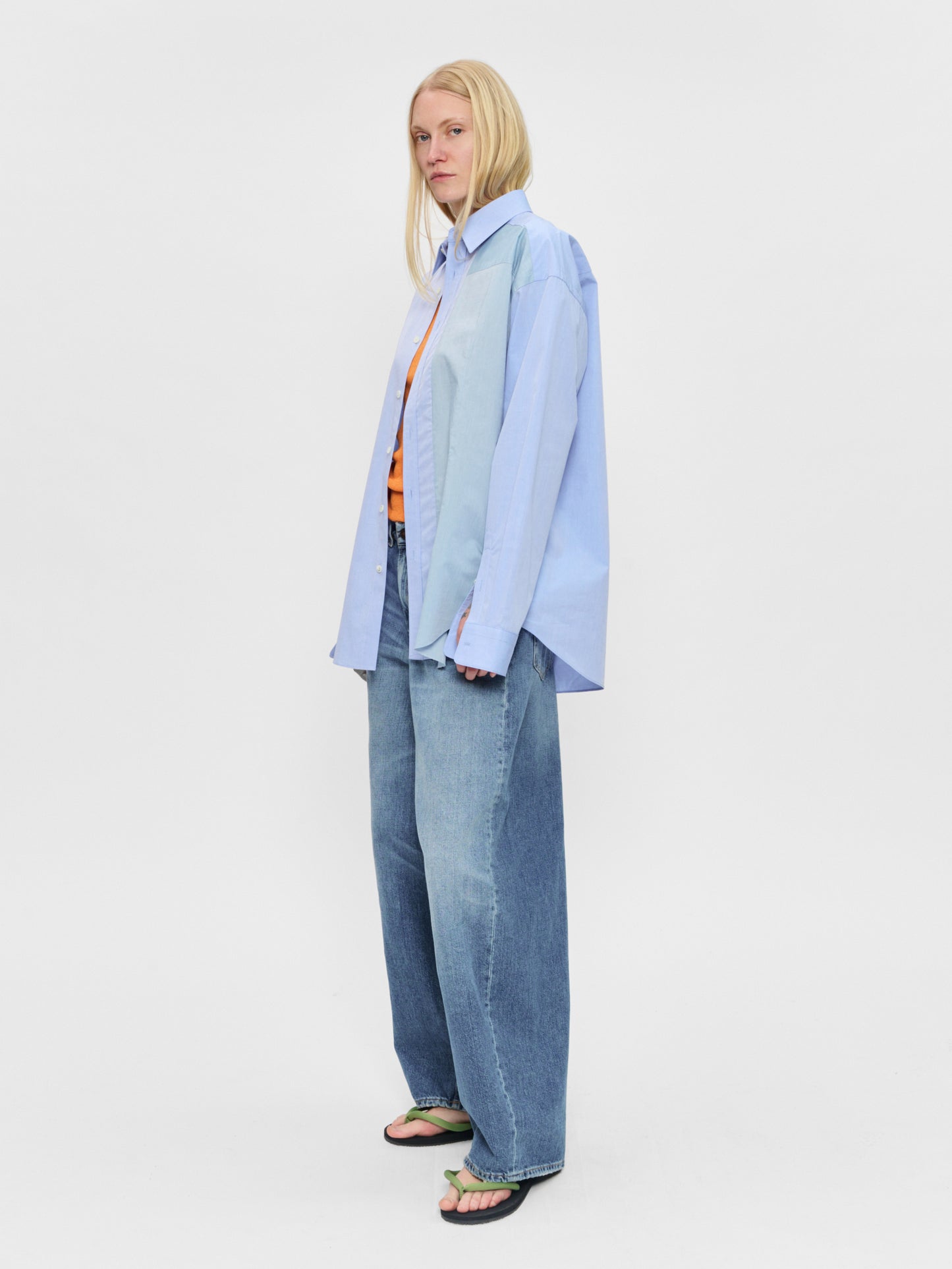 Reworked Uniform Shirt Blue