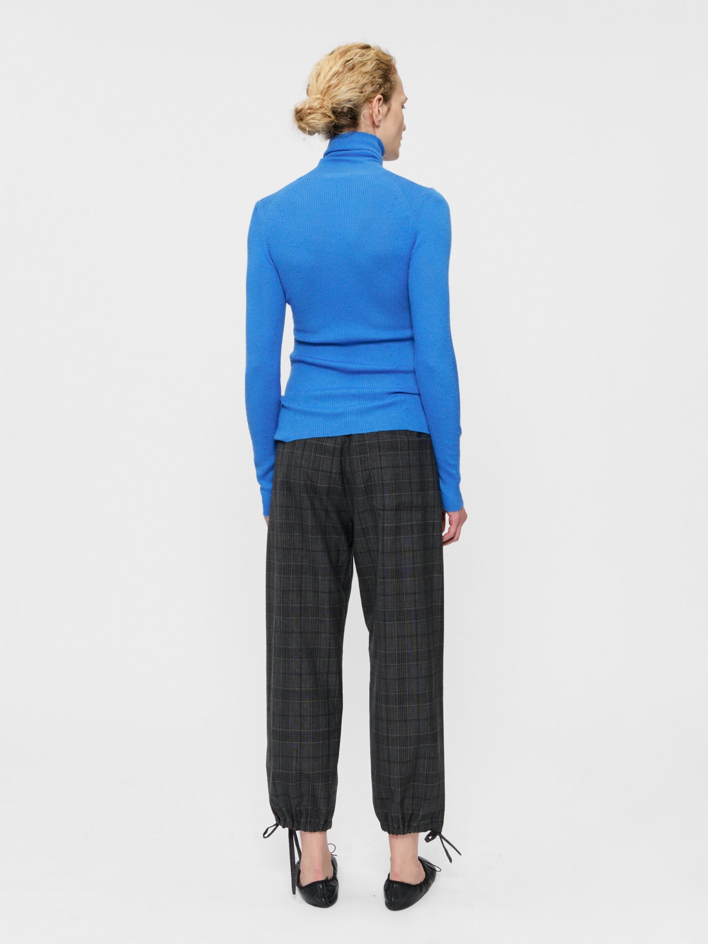 Ribbed Turtleneck Cornflower