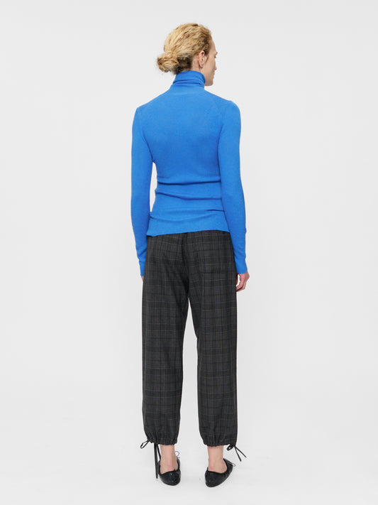 Ribbed Turtleneck Cornflower
