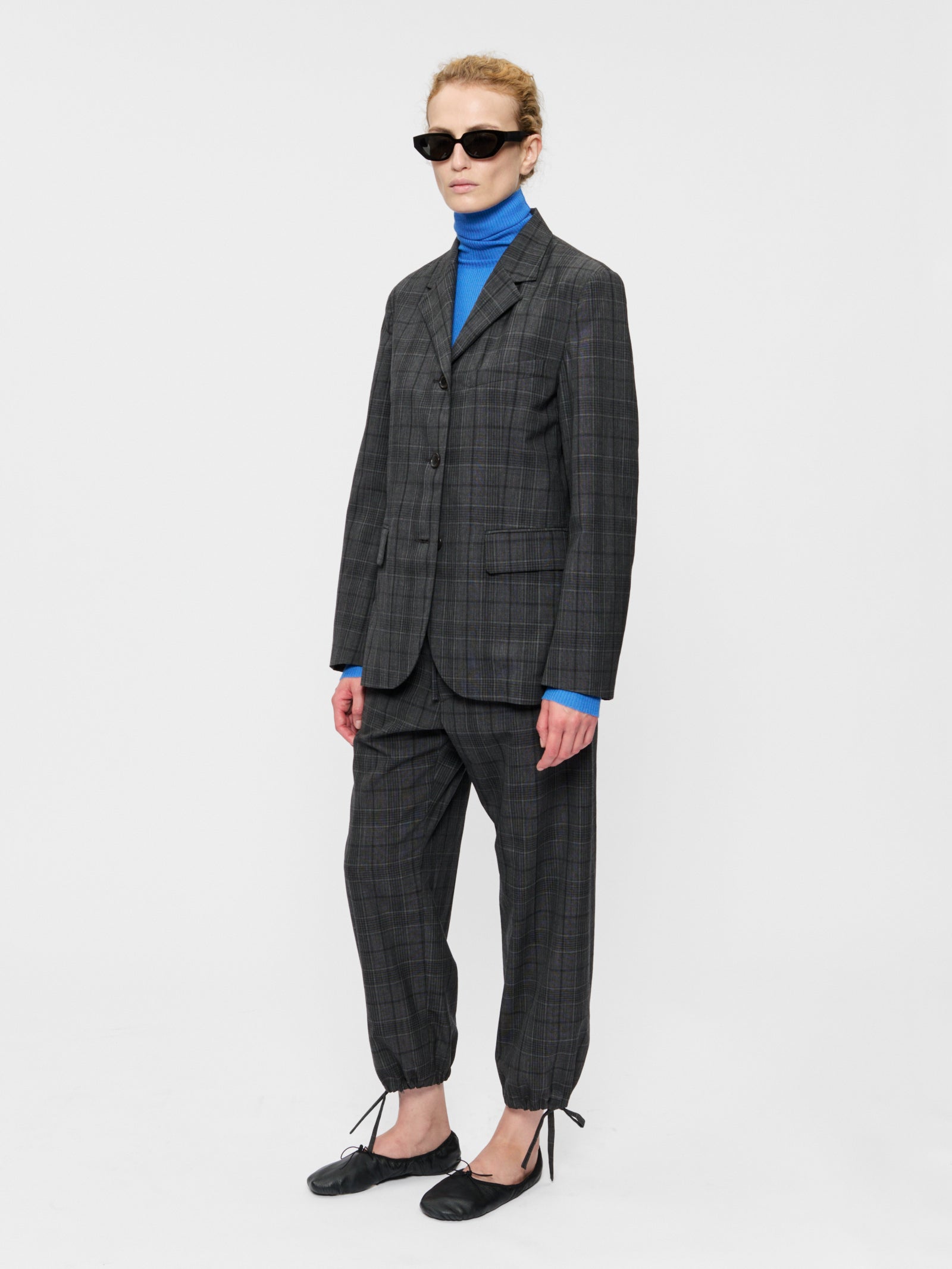Relaxed Sporting Coat Grey Check – 6397