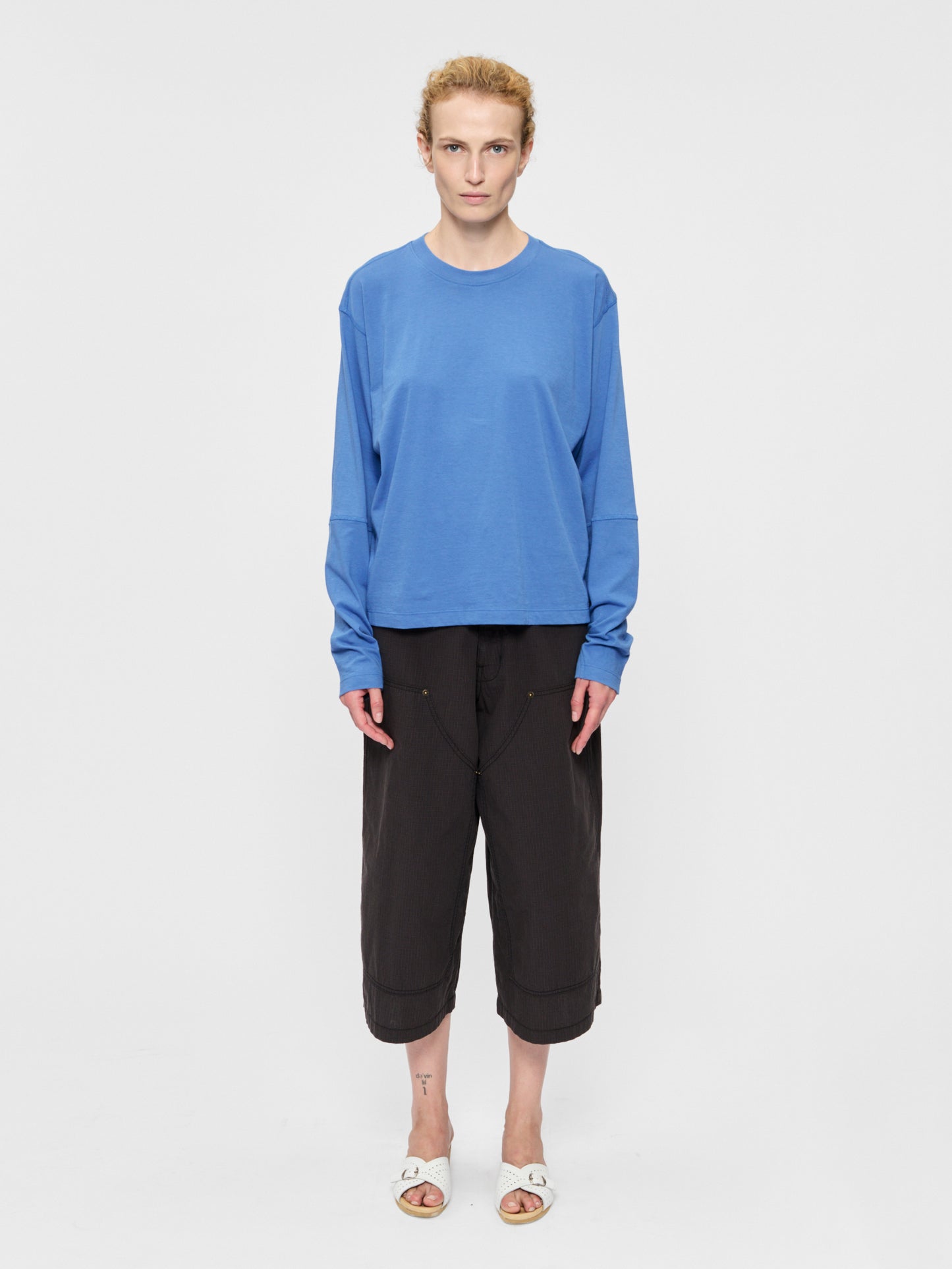 Coverstitch L/S T Blue