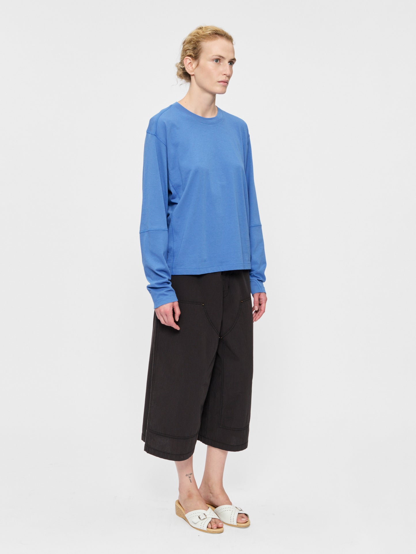Coverstitch L/S T Blue
