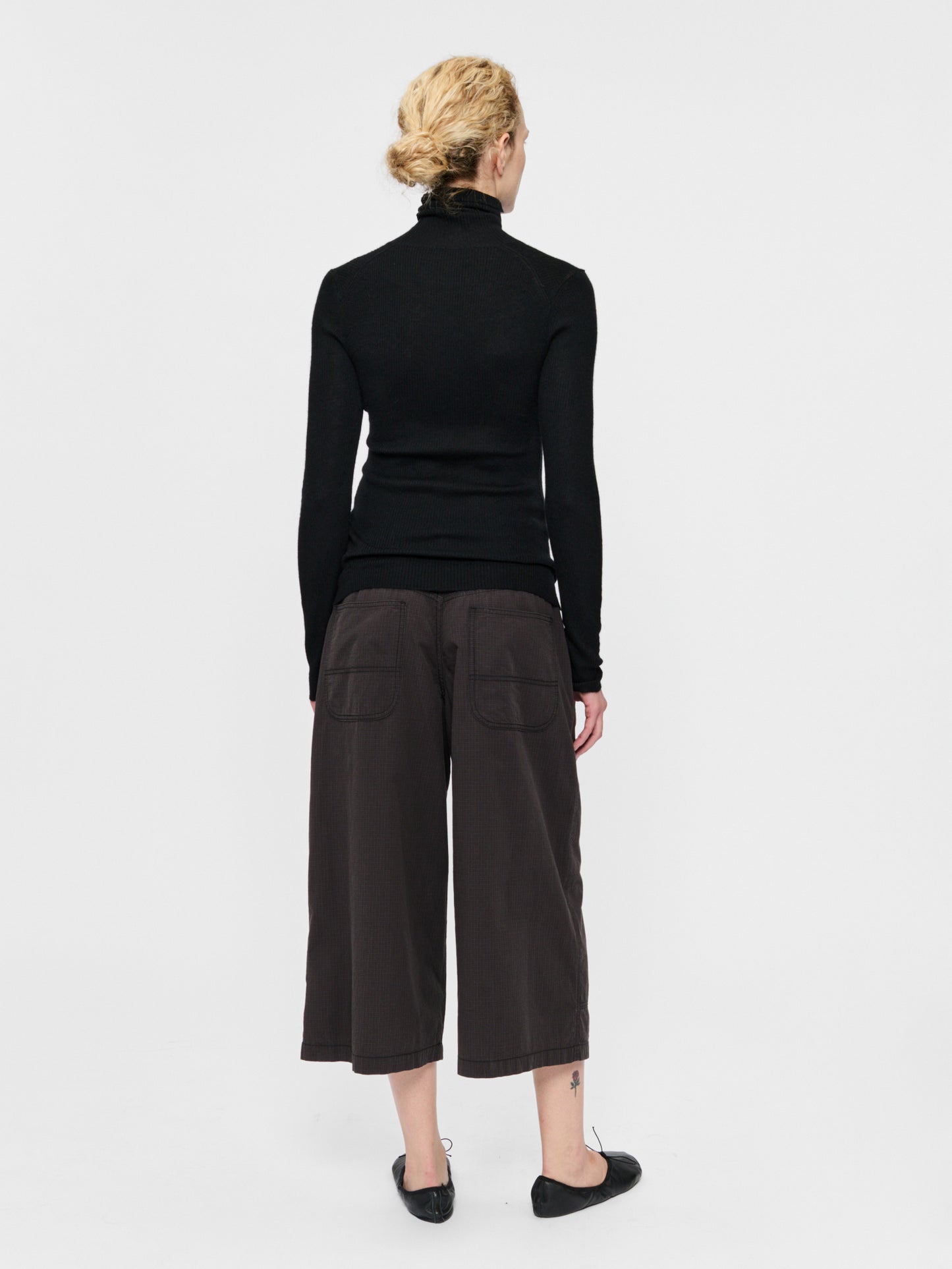 Ribbed Turtleneck Black