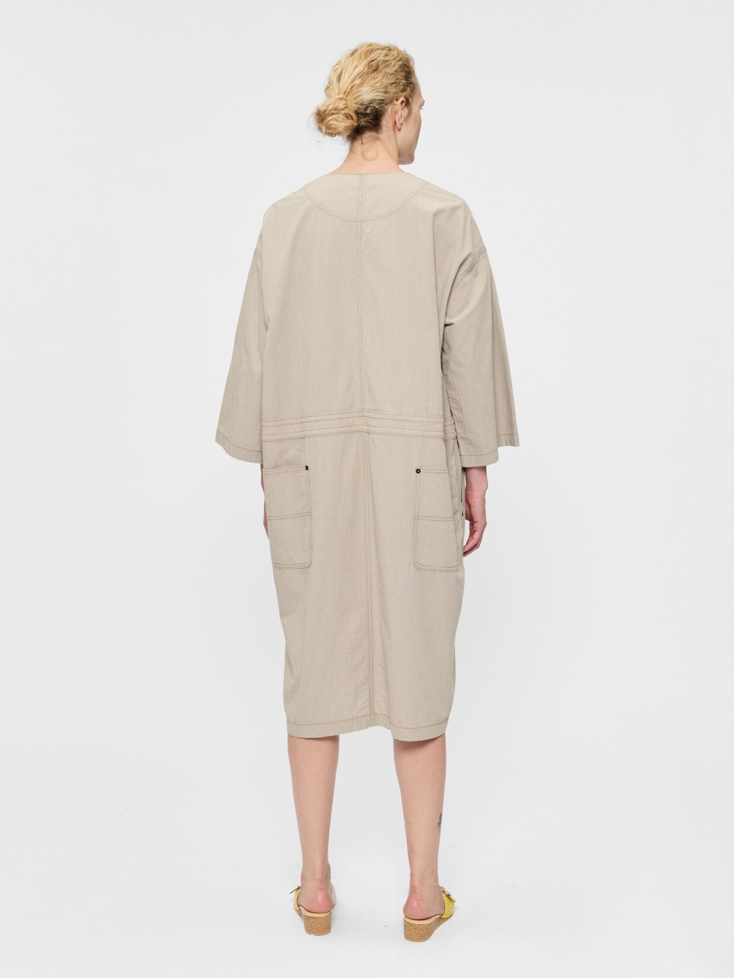 Mechanics Dress Bisque Check