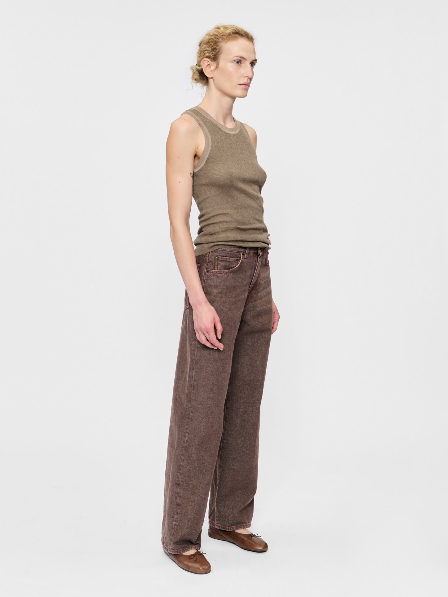 Wide Jean Sanded Soil