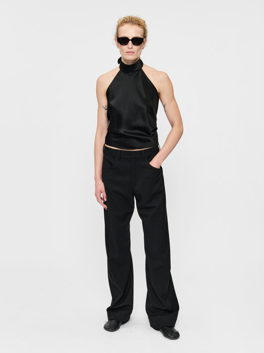 Twisted Seam Trouser Black