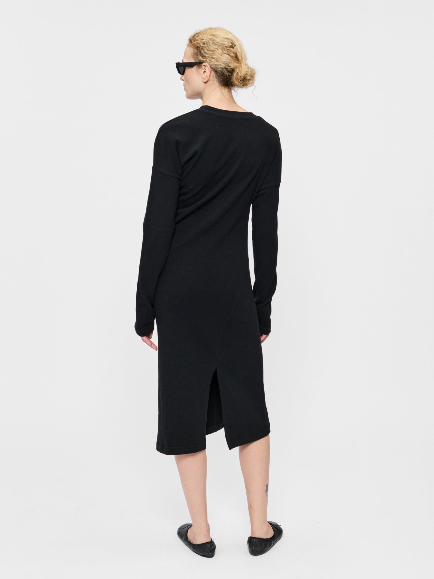 Twisted Seam Dress Black