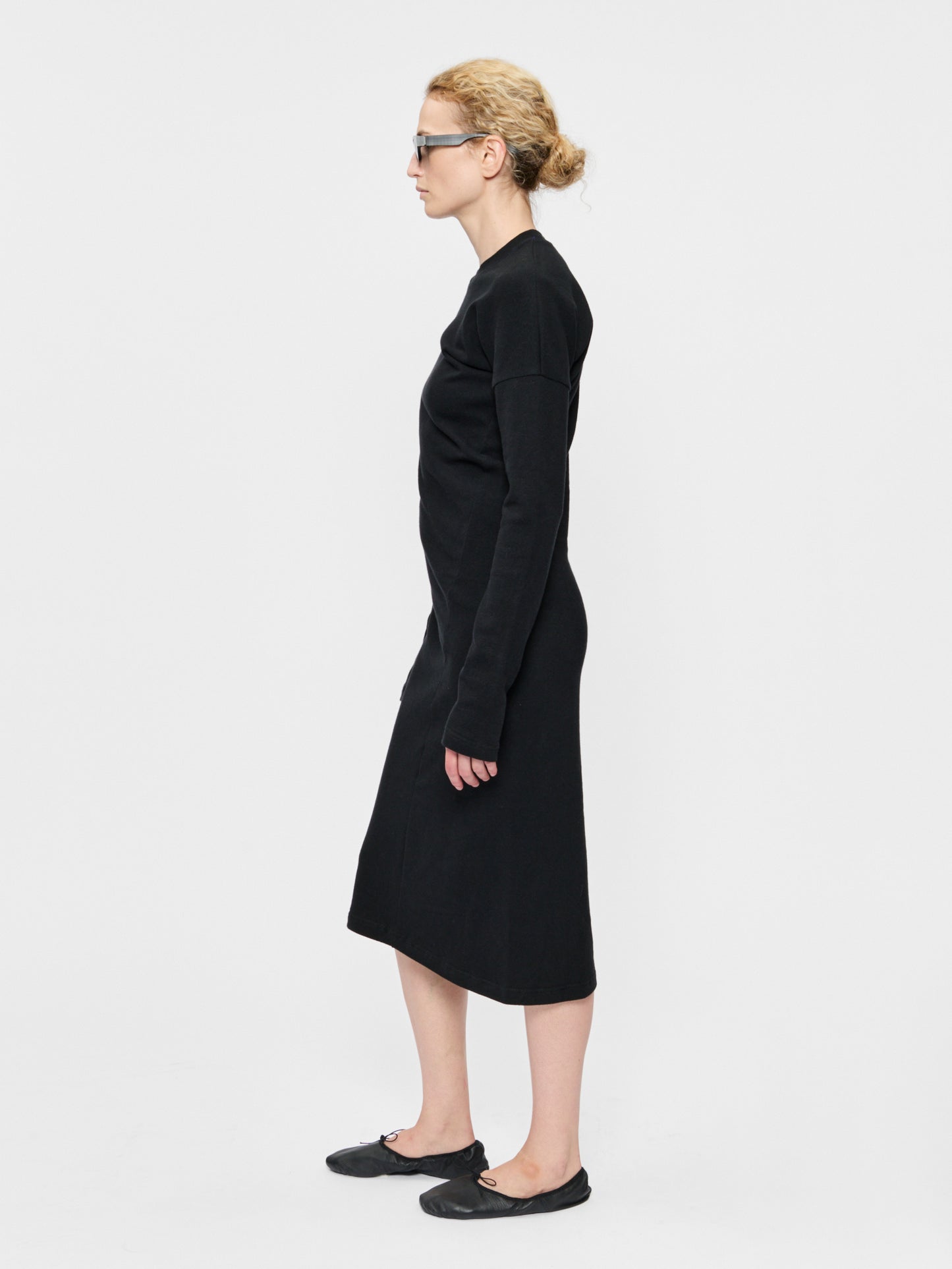 Twisted Seam Dress Black