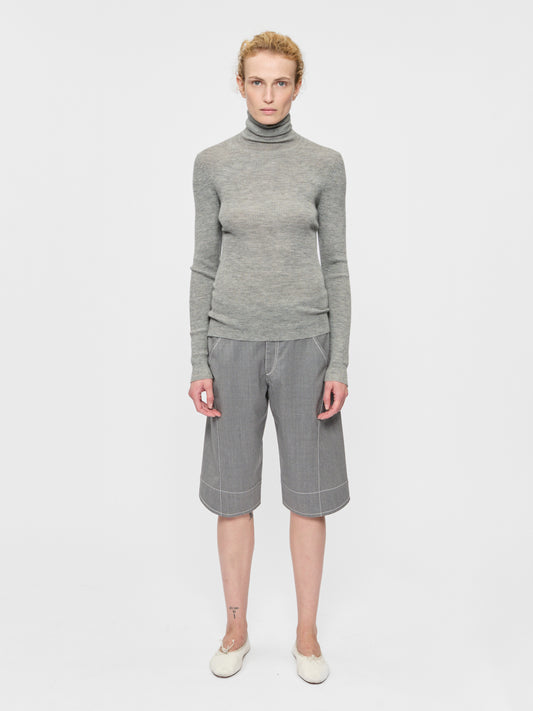 Ribbed Turtleneck Iron