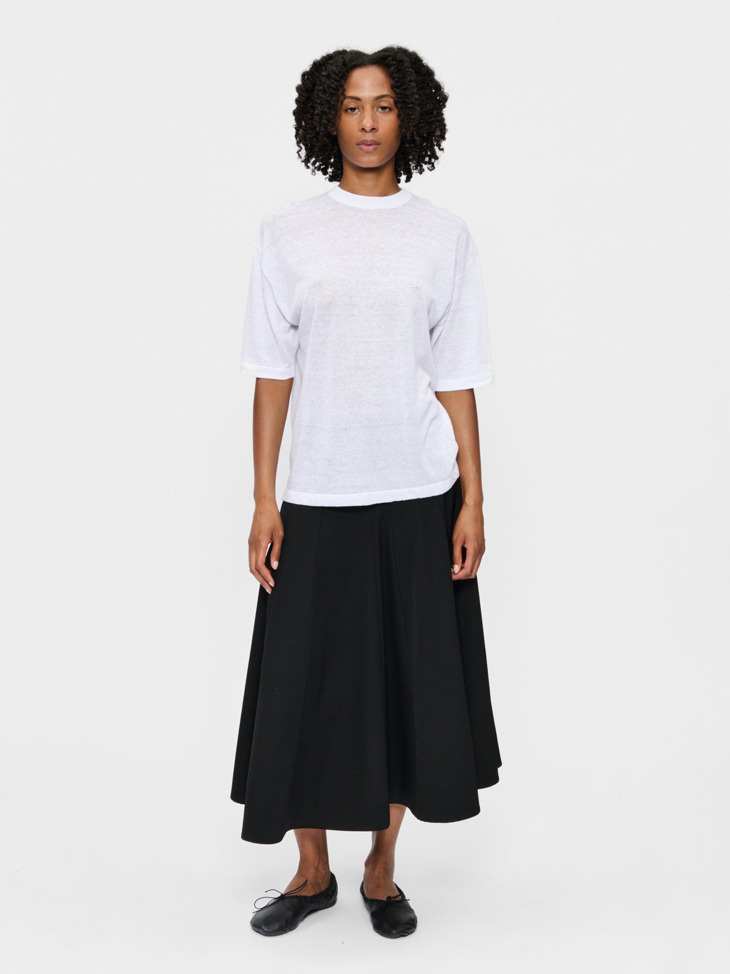 Big Knit T White