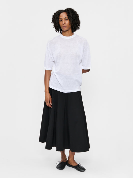 Big Knit T White