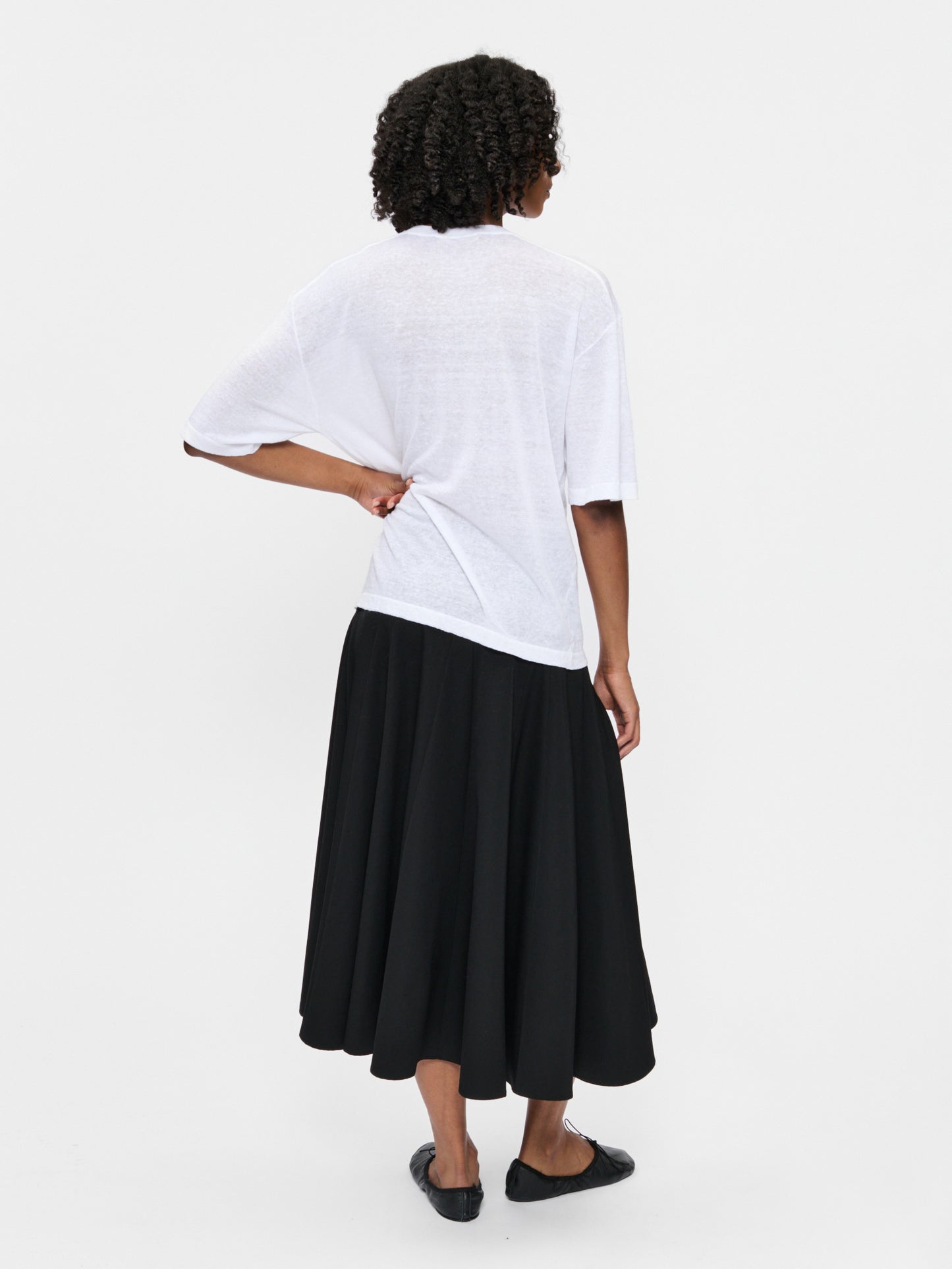 Big Knit T White