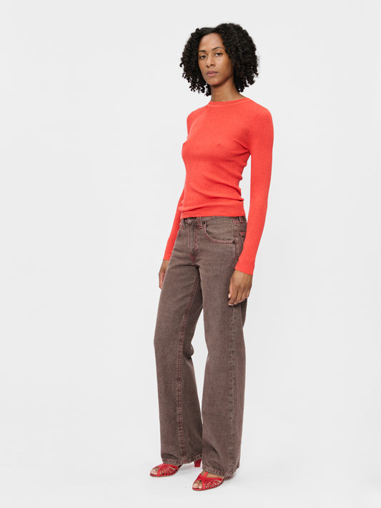 L/S Heirloom T Orange Red