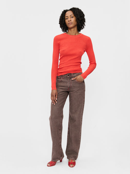 L/S Heirloom T Orange Red