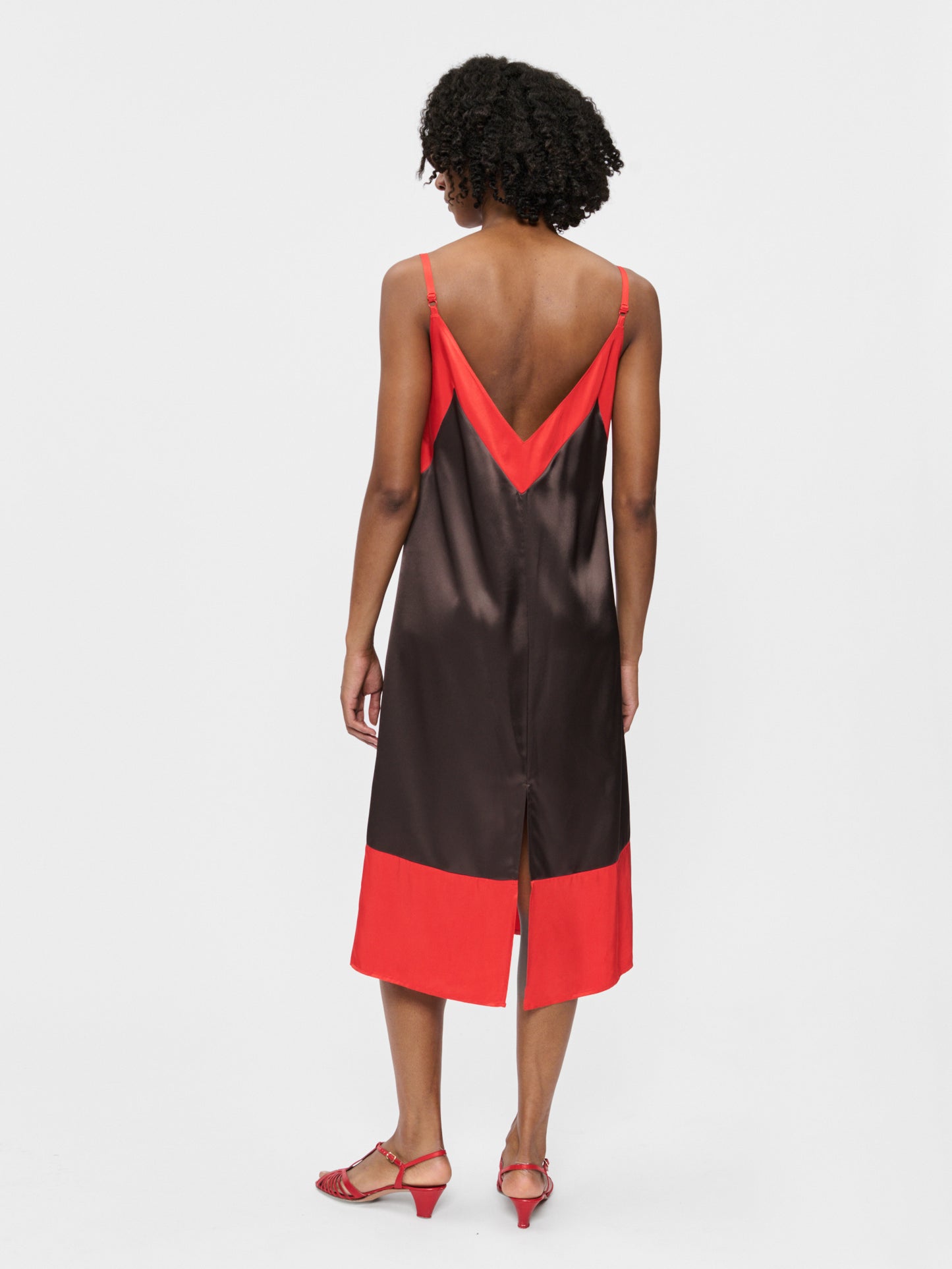 Framed Slip Dress Soil