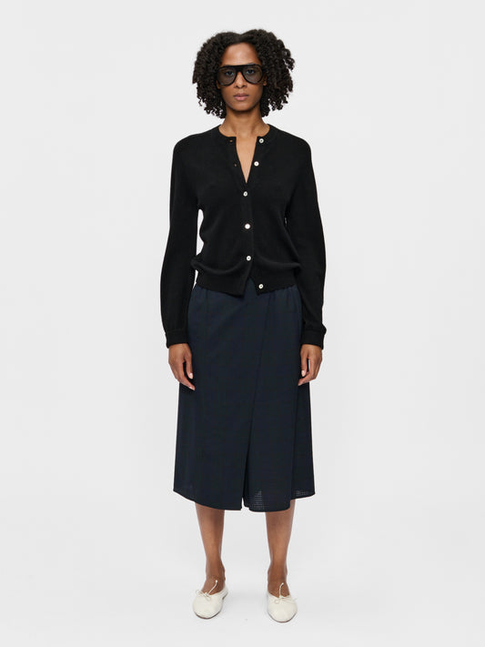 Wrap Short Navy Tartan