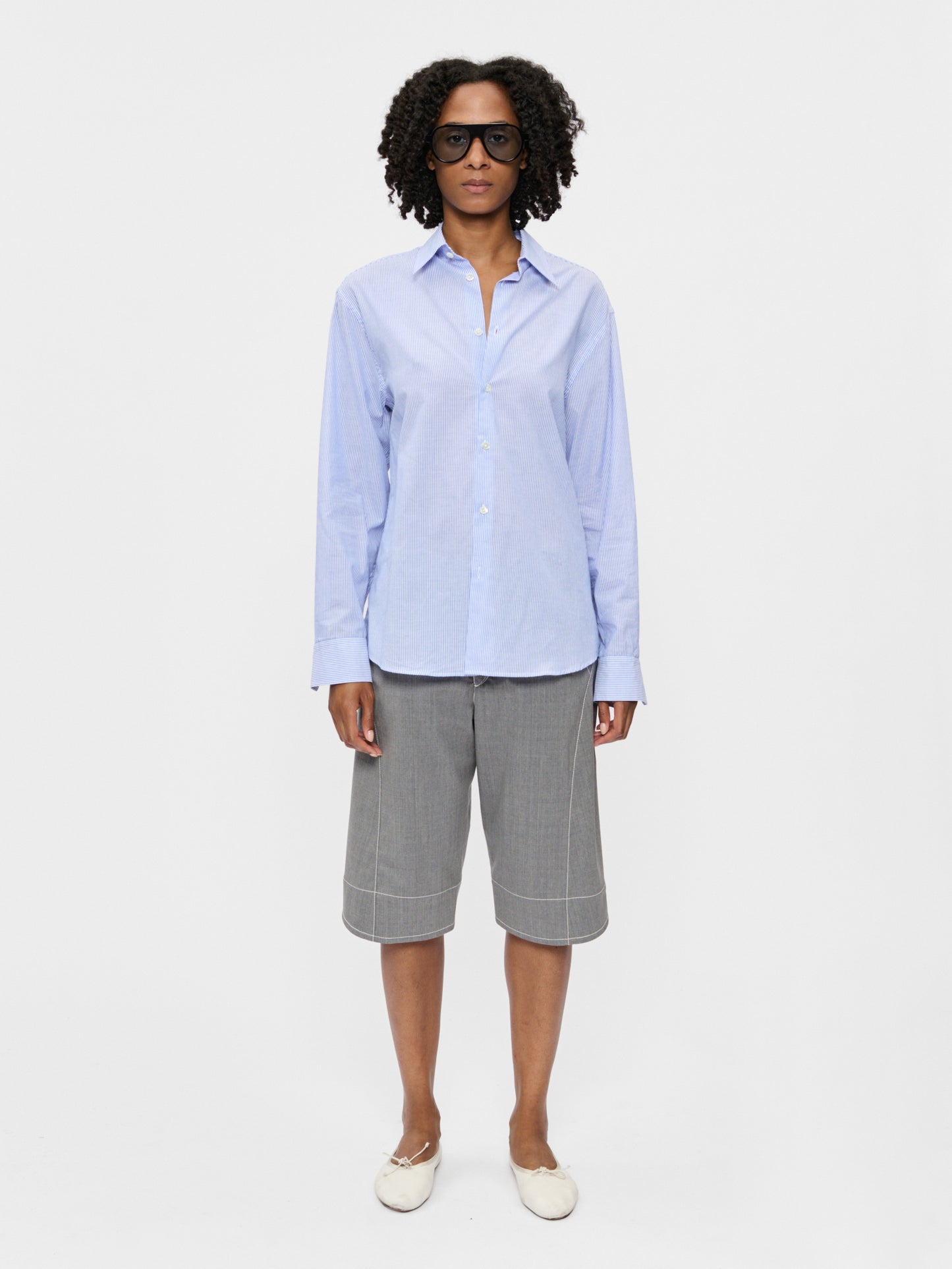 Dress Shirt French Blue Stripe