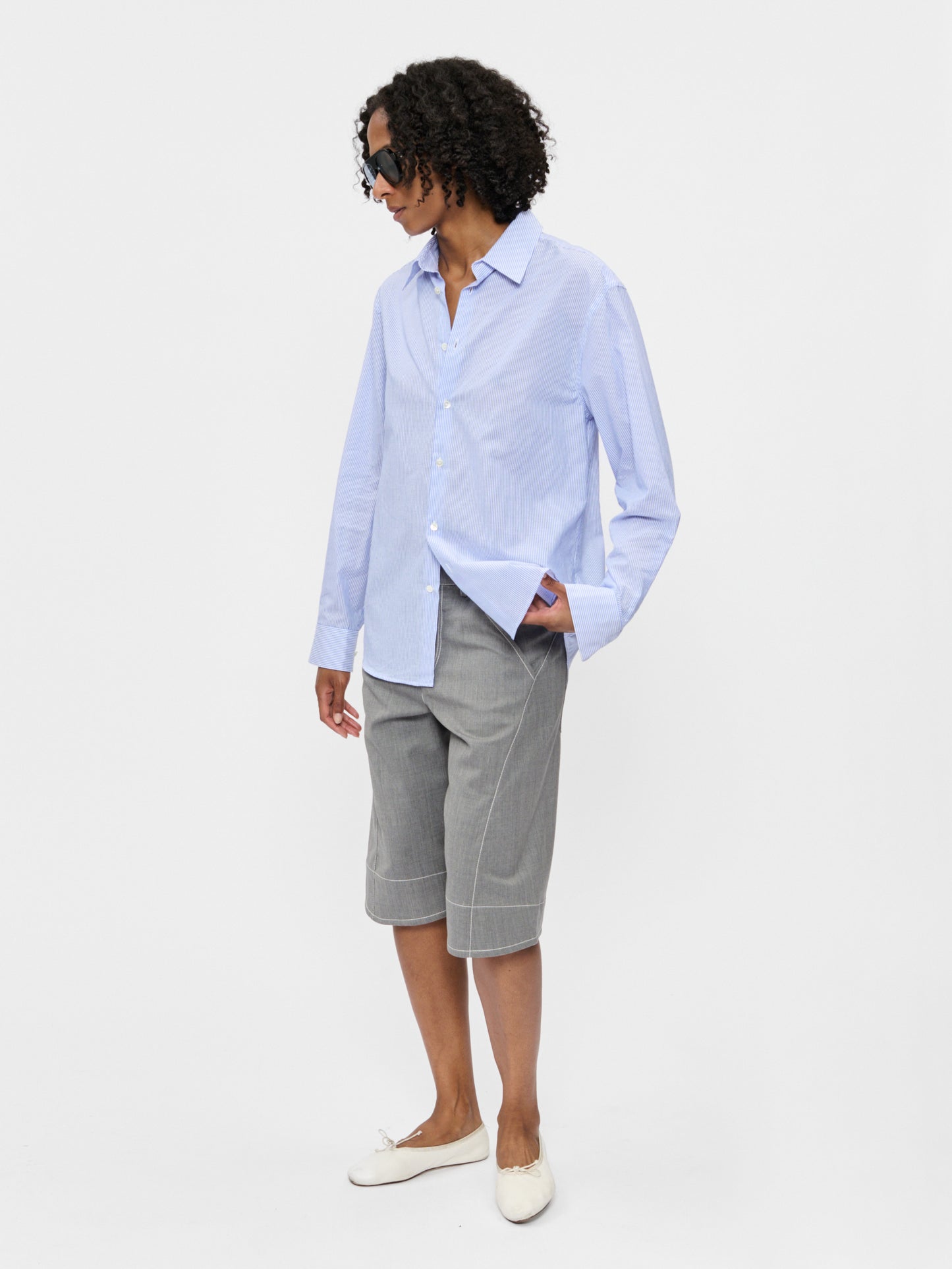 Dress Shirt French Blue Stripe