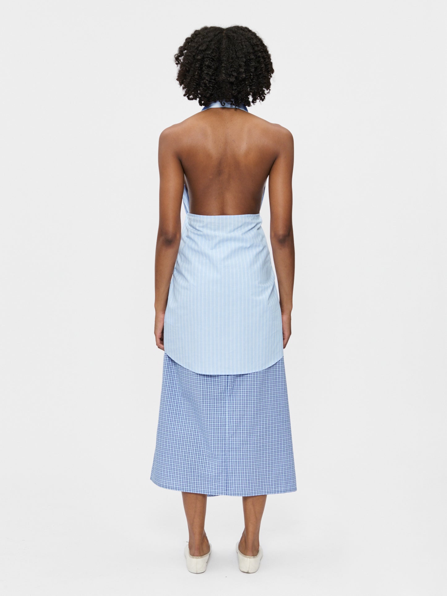 Halter Shirt Blue Stripe