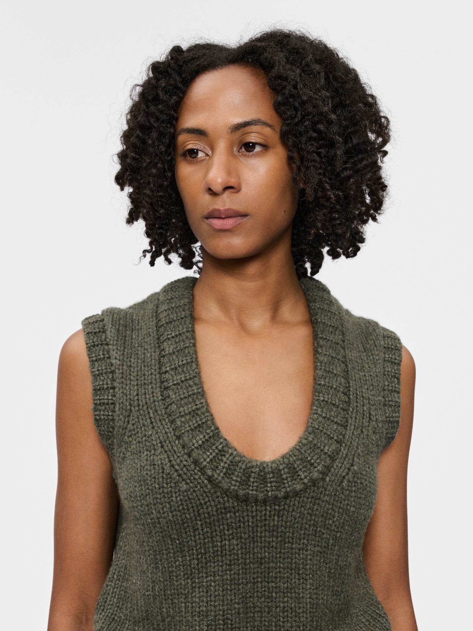Shaker Vest Loden – 6397