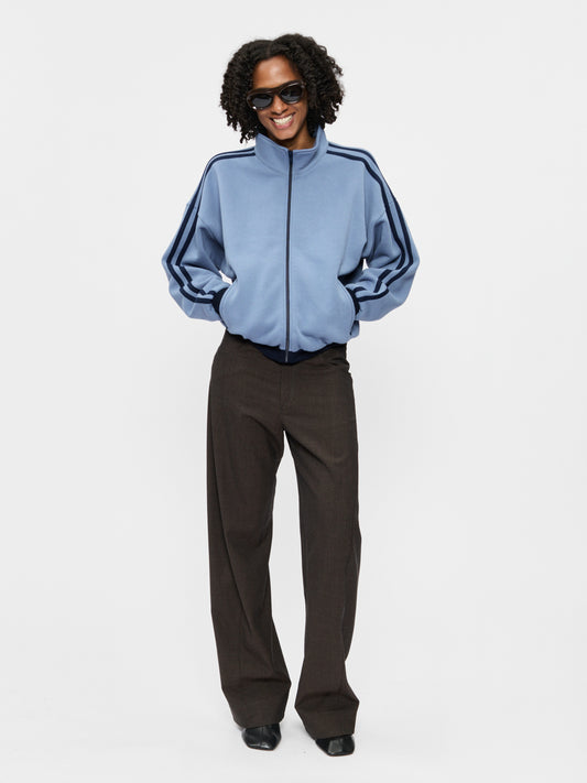 Fleecy Track Zip Up French Blue