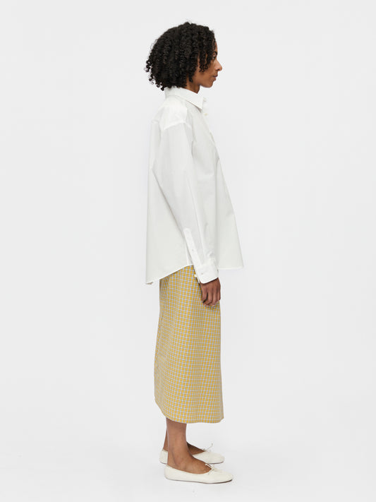 Draped Wrap Skirt Curry