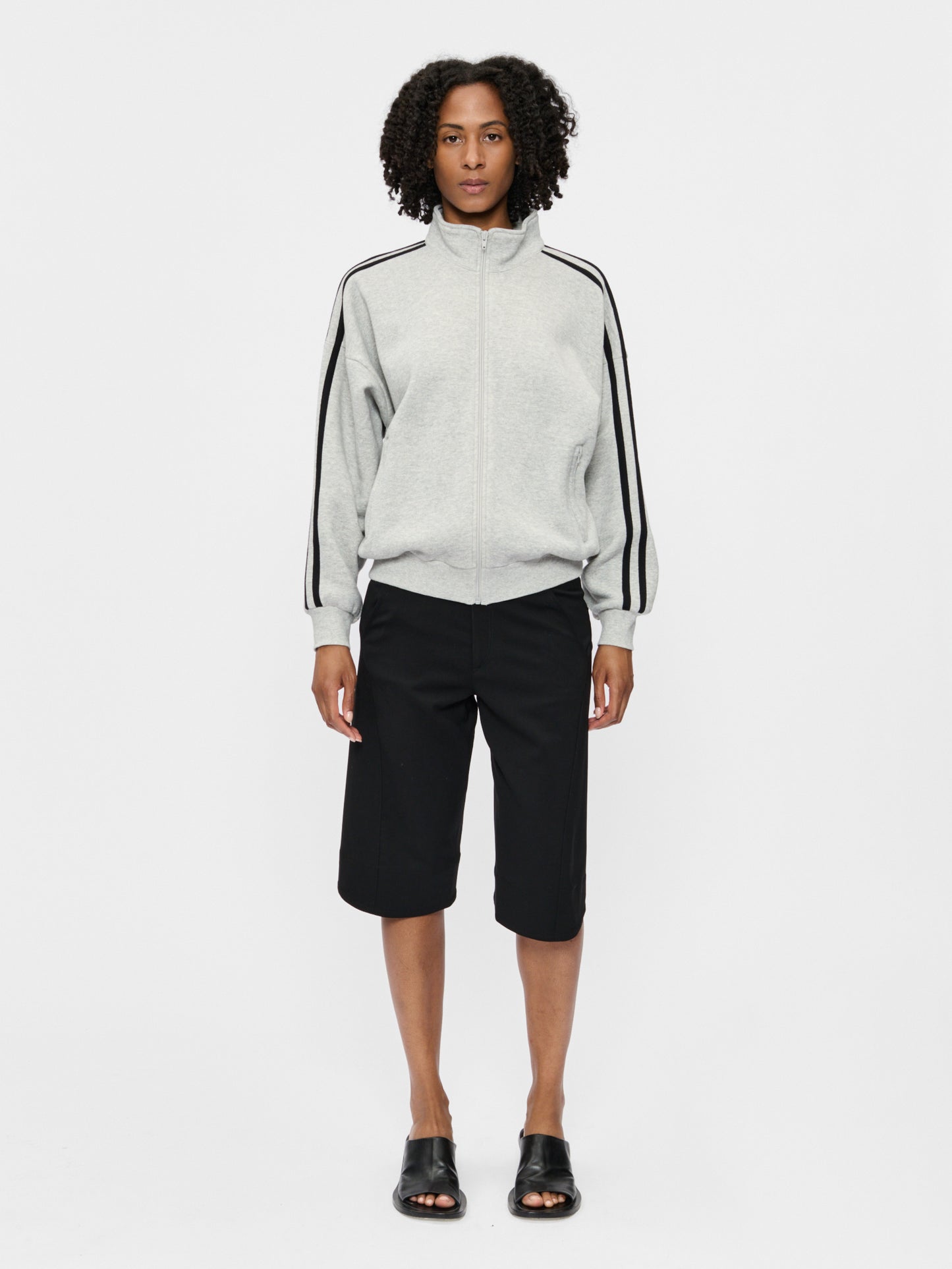Fleecy Track Zip Up Iron