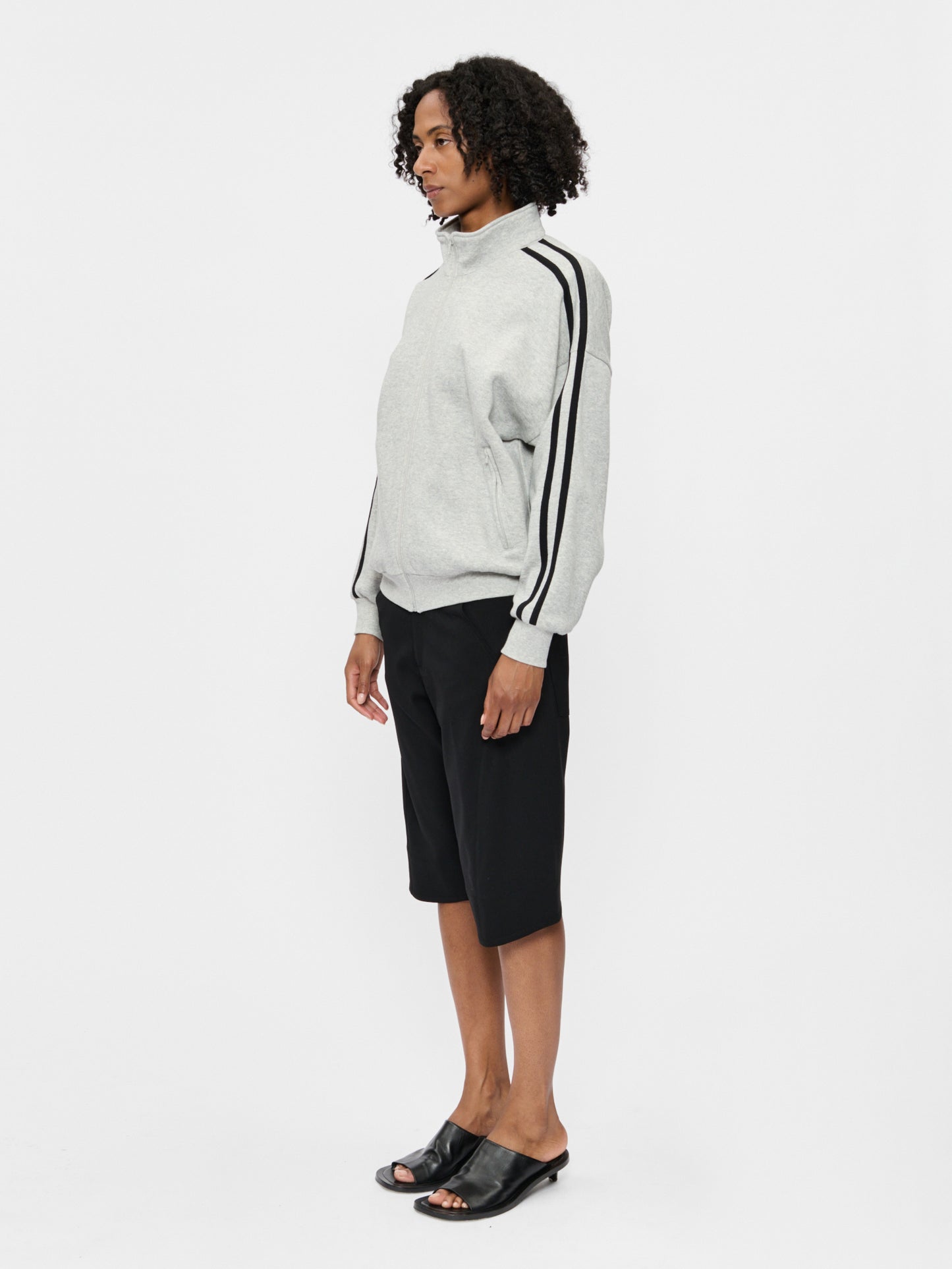 Fleecy Track Zip Up Iron