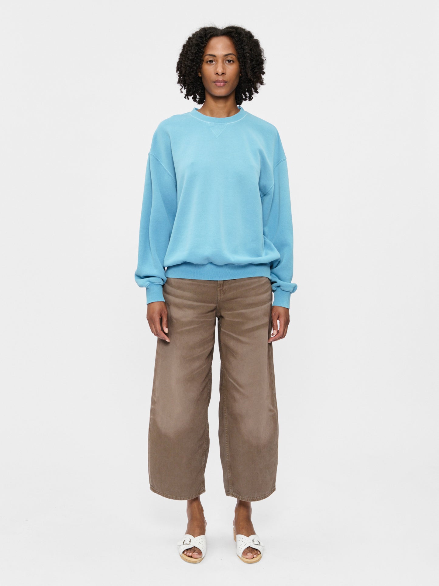 Cropped Roomy Jean Earth Clay