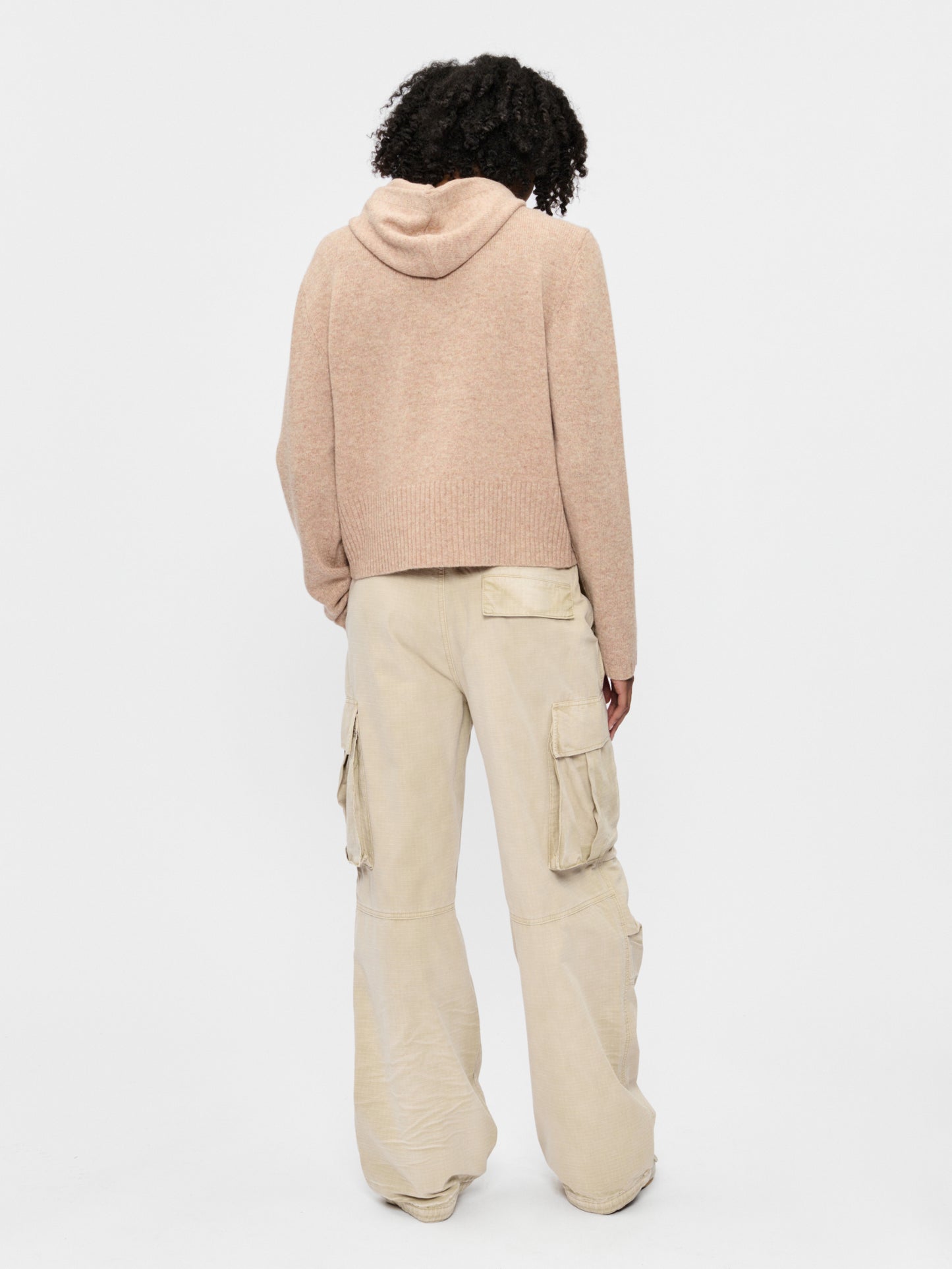 Knit Hoodie Bisque