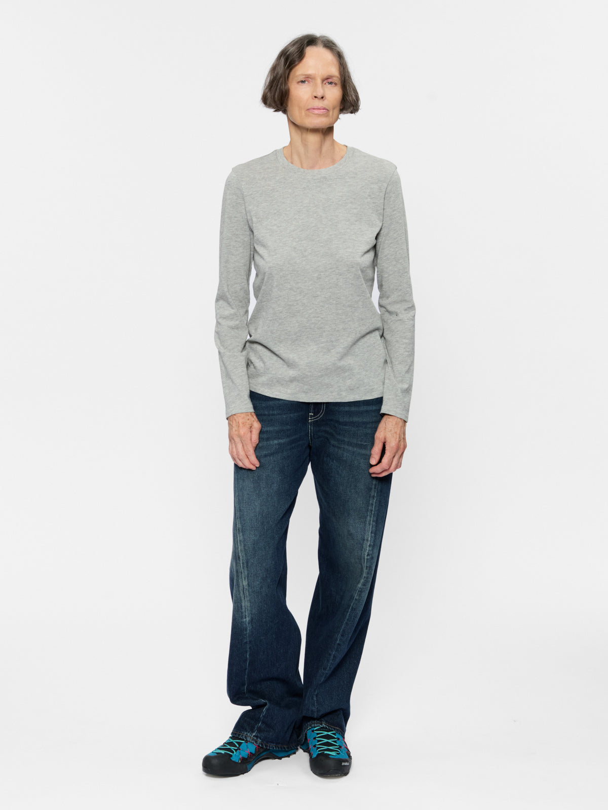 L/S Mini Boy T Heather Grey