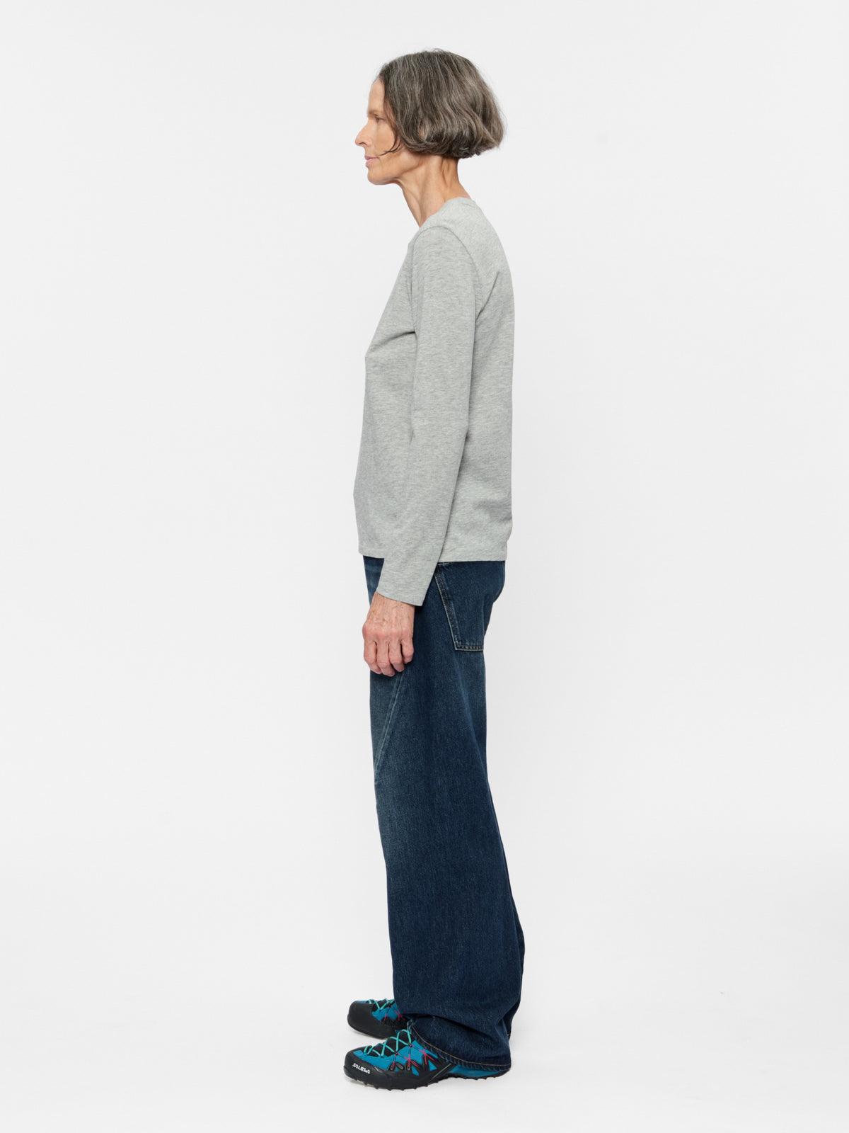 L/S Mini Boy T Heather Grey