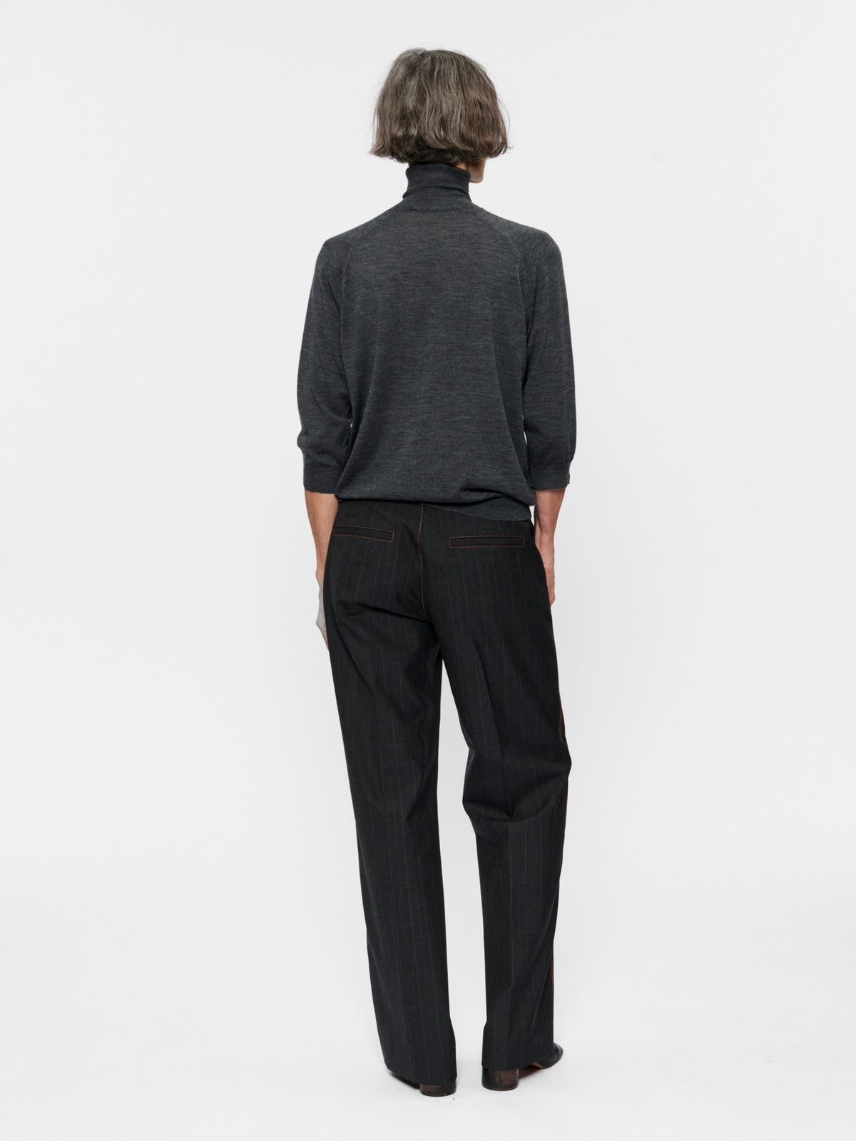 Triple Stitch Trouser Ebony Stripe