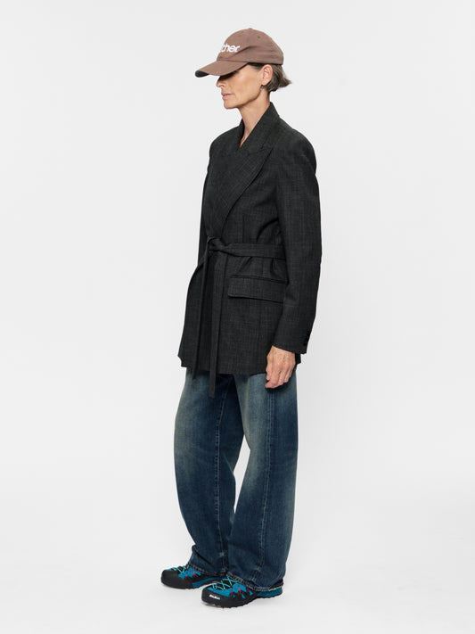 Tailored Robe Blazer Graphite