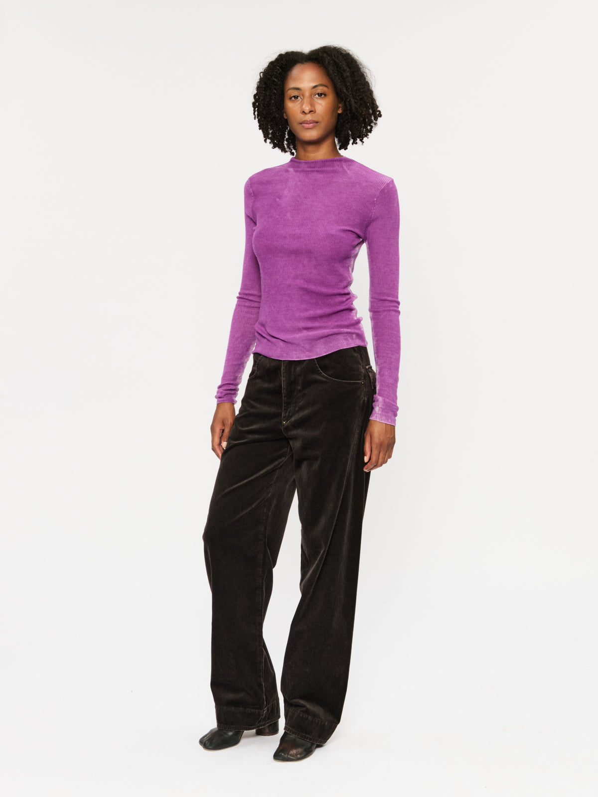 Side Dart Pant Ebony