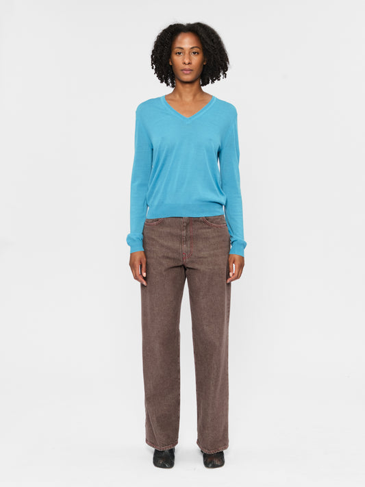 Perfect V-Neck Turquoise