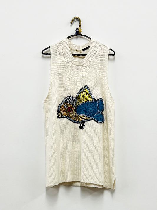 Dan Hamilton Sweater Vest with Bird