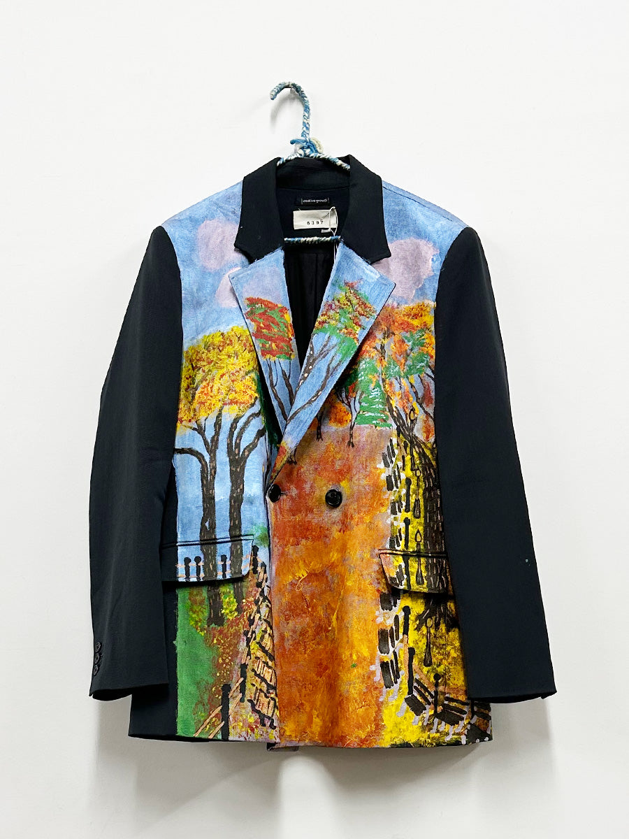 Peter Salsman Double Breasted Blazer Black