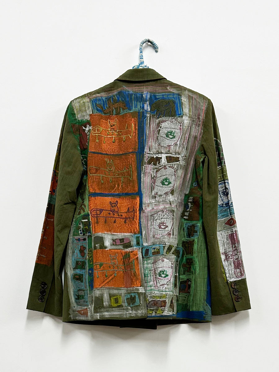 Isabel Gallegos Olive Short Suit